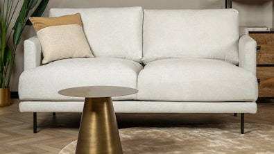 2 5 zits bank Denver wit gemeleerd stof 1