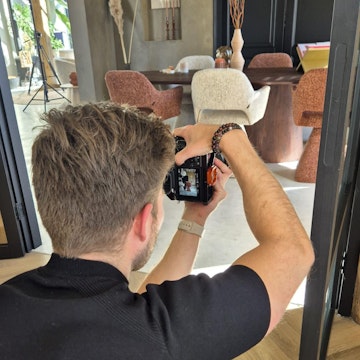 BTS fotografie shoot op locatie