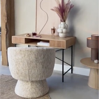 Bronx71 fauteuil Lenn chenille taupe