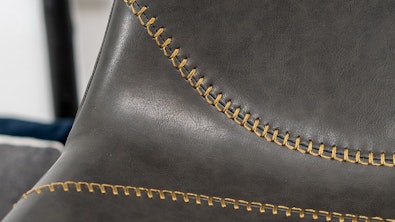 Industriele barkruk logan eco leer antraciet 5