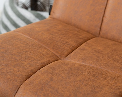 Industriele fauteuil Eevi eco leer cognac 5