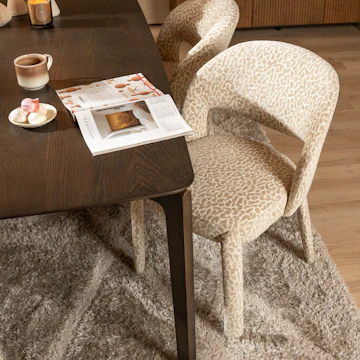 Nala leopard taupe eetkamerstoel 13