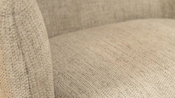 Scandinavische eetkamerstoel Lars taupe geryclede stof4