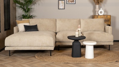 Scandinavische hoekbank links denver taupe tarim 1