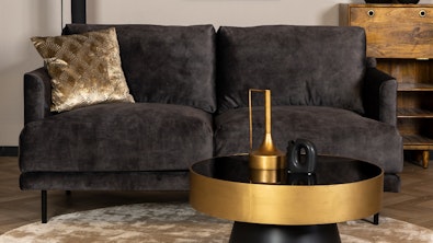 Velvet bank denver antraciet 1