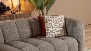 Bronx71 3 zitsbank luca boucle bruin grijs 1