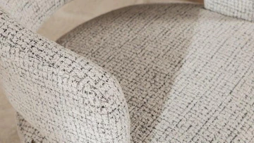 Bronx71 draaifauteuil gino gemeleerde stof off whi