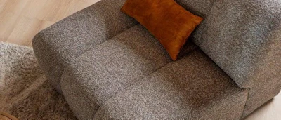 Bronx71 fauteuil luca boucle bruin grijs