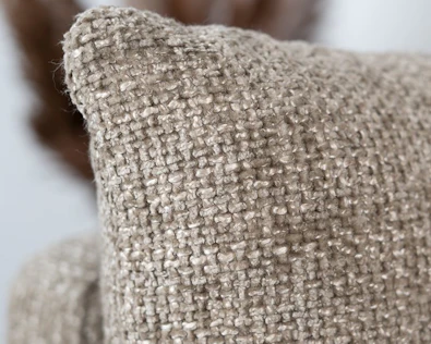 Bronx71 fauteuil ruby chenille stof taupe