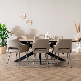 Bronx71 scandinavische eetkamerstoel olivia taupe 2