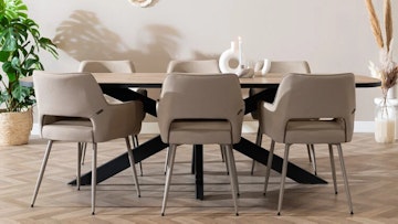 Bronx71 scandinavische eetkamerstoel olivia taupe 2