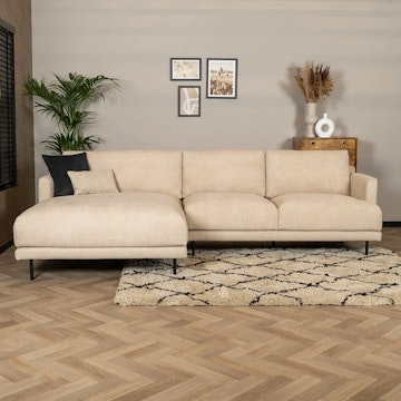 Bronx71 scandinavische hoekbank denver boucle beig