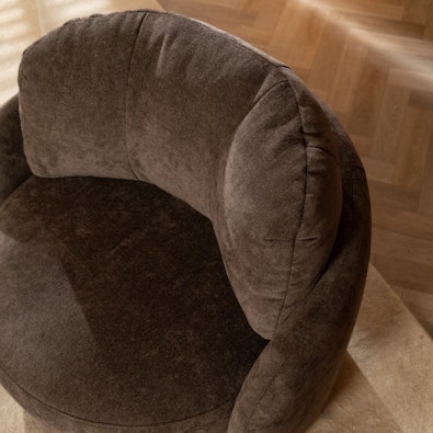 Bronx71 sessel cali chenille braun 2