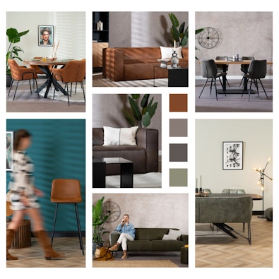 Omslag industrieel moodboards