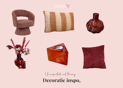 Unexpected red theory moodboard